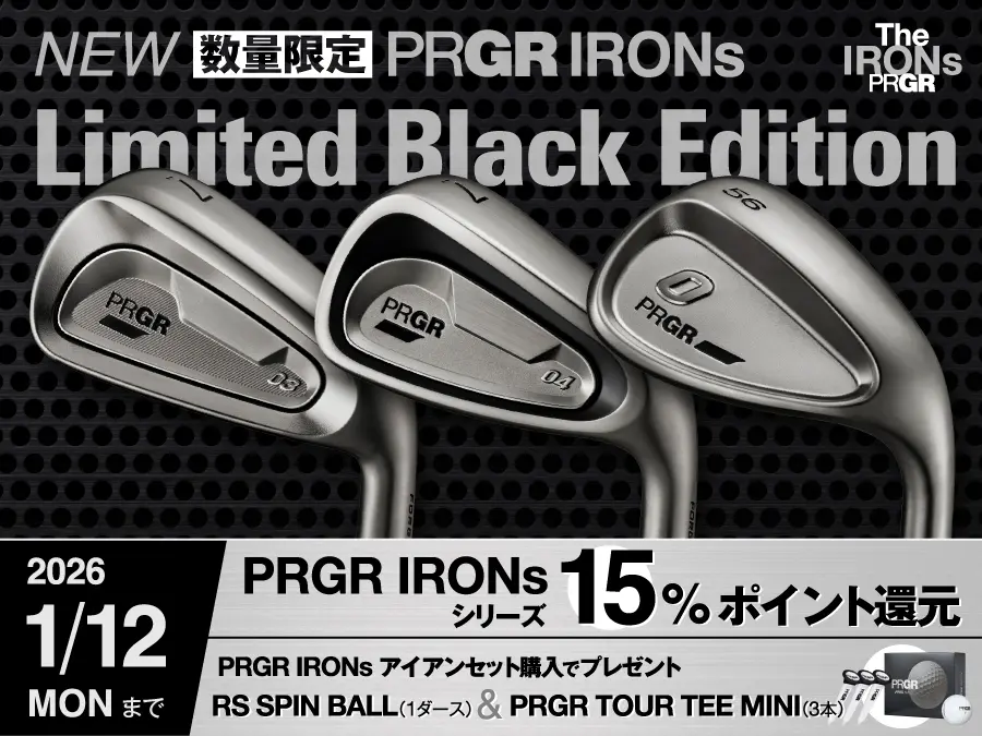 PRGR IRONs】01 アイアン〔#6-PW 5本セット スチール〕〔2023年モデル〕