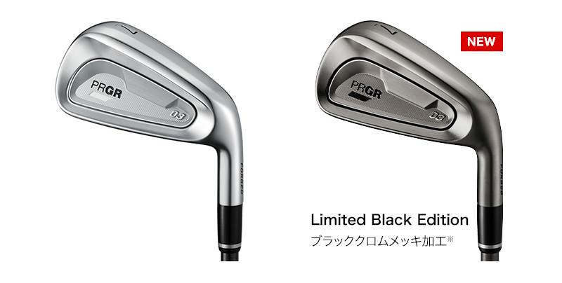 数量限定】【PRGR IRONs】【Limited Black Edition】03 アイアン
