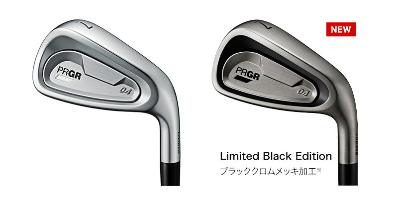 数量限定】【PRGR IRONs】【Limited Black Edition】04 アイアン〔単品