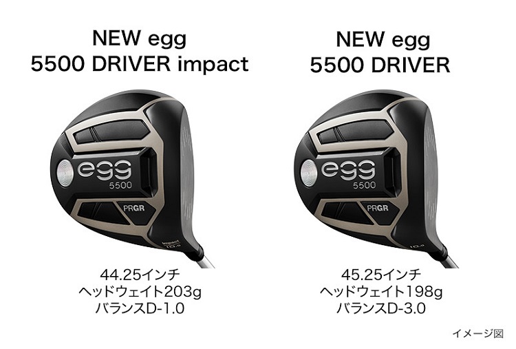 no limit.】NEW egg 5500 ドライバー impact【短尺】