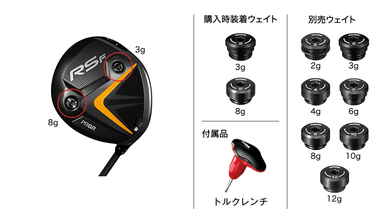 PRGR RS JUST RS Fドライバー 9.5 ヘッドのみ 美品